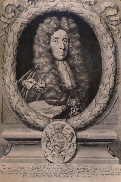 Thomas Osborne, 1e Hertog van Leeds, Engelse staatsman, ca. 1694 1894 door Robert White