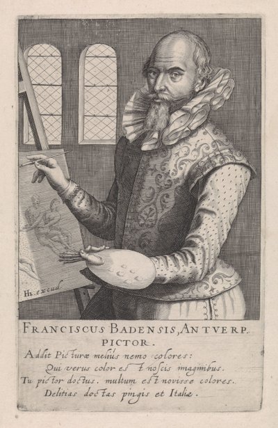 Portret van Frans Badens door Robert Willemsz de Baudous
