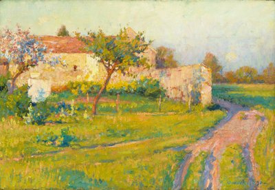 Lente in Frankrijk door Robert William Vonnoh