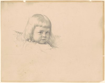 Studie voor "Portret van Esther Haydin" door Robert William Vonnoh