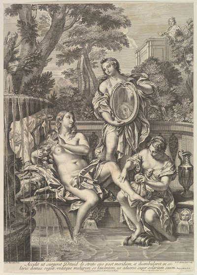 David en Bathseba, 1680-1743 door Robert van Audenaerde
