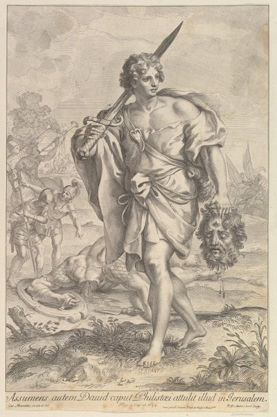 David met het Hoofd van Goliath door Robert van Audenaerde