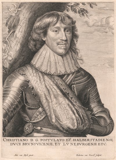 Christiano D.G. Postulato EP. Halberstadiensi, Hertog van Brunswijk en Lüneburg enz. door Robert van Voerst