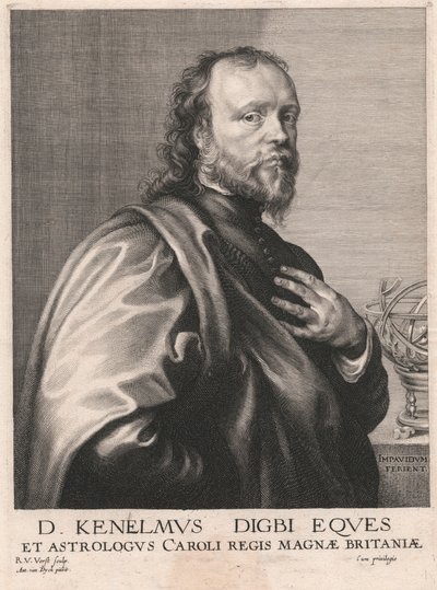 D. Kenelmus Digbi Eques, et Astrologus Caroli Regis Magnæ Britanniæ door Robert van Voerst