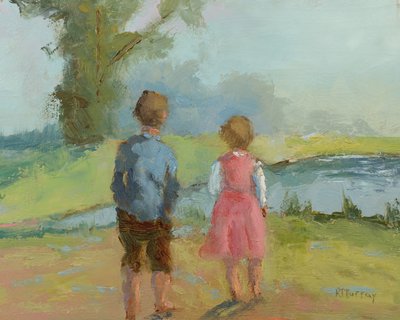 Kinderen sturen op de wind, 2023 door Roberta Murray