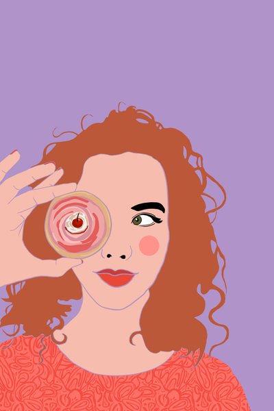 Cupcake Face, 2022 door Roberta Murray