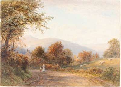 Weg naar Abergavenny vanuit Llanfoist door Roberto Angelo Kittermaster Marshall