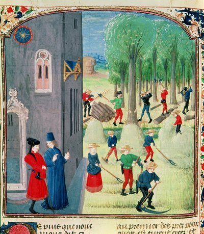 Ms. Lat 1173 Hooien en hout hakken, uit de Getijden van Charles d