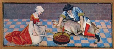 November - het slachten van het varken door Robinet Testard