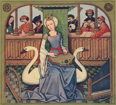 De allegorie van muziek, ca. 1496-1498, 1939 door Robinet Testard
