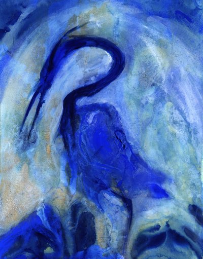 Elegante blauwe reiger door RodMacIver