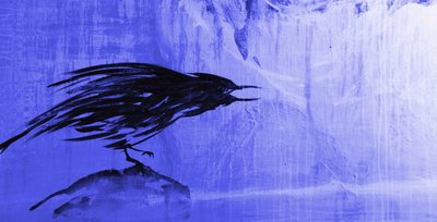 Stormy Blue Raven door RodMacIver