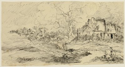 Landschap door Rodolphe Bresdin