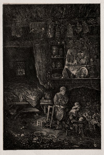 Vlaams interieur door Rodolphe Bresdin