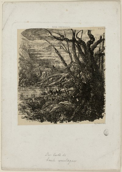 Meer in de bergen, uit Revue Fantaisiste door Rodolphe Bresdin