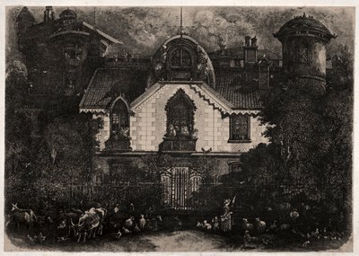 Het betoverde huis, 1871 door Rodolphe Bresdin