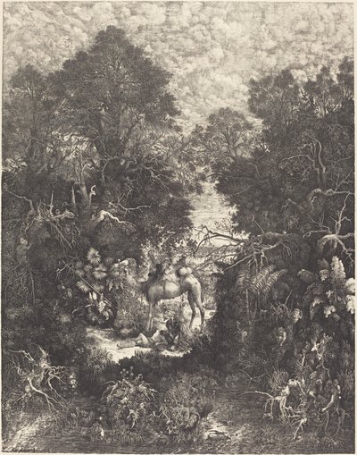 De barmhartige Samaritaan door Rodolphe Bresdin