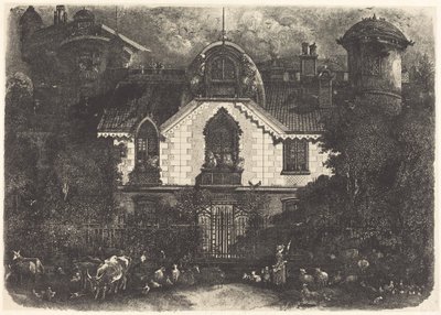 Het spookhuis door Rodolphe Bresdin