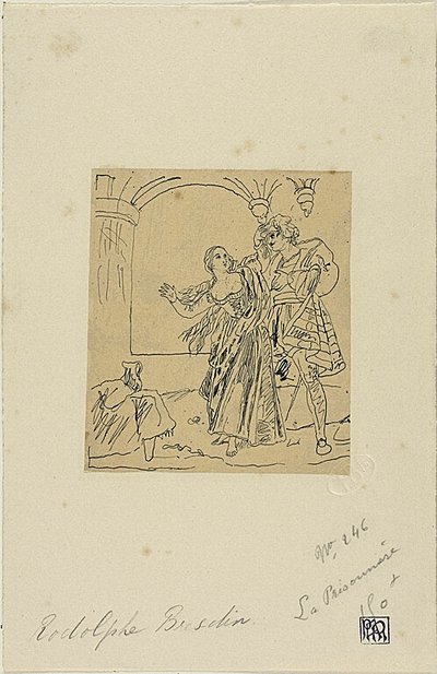 De Gevangene door Rodolphe Bresdin
