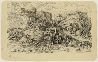 De smokkelaars door Rodolphe Bresdin