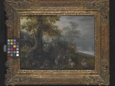 Landschap met Dieren door Roelandt Jacobsz. Savery
