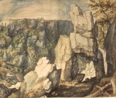 Berglandschap door Roelandt Jacobsz. Savery