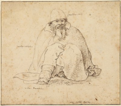 Zittende man door Roelandt Savery