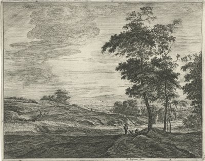 Aan de rand van het Haagse Bos door Roelant Roghman