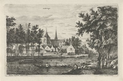 Gezicht op Wateringen door Roelant Roghman
