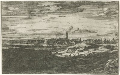 Gezicht op Zandvoort door Roelant Roghman