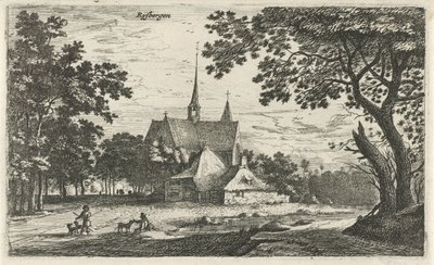 Gezicht op de Sint-Willibrorduskerk te Klein-Zundert door Roelant Roghman