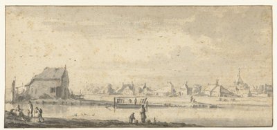 Gezicht op Sloterdijk, nabij Amsterdam door Roelant Roghman