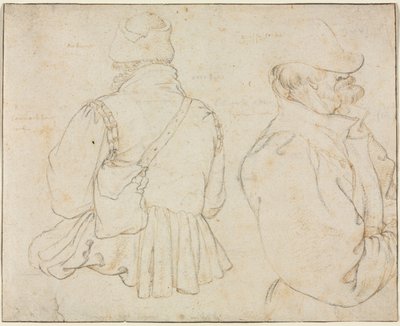 Twee Boheemse boeren in halve lengte, ca. 1605-1610 door Roelant Savery