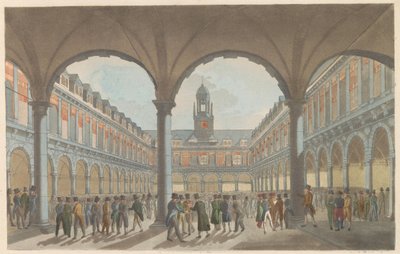 Beurs te Amsterdam, ca. 1825 door Roelof van der Meulen