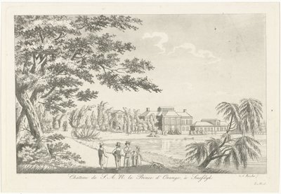 Gezicht op Paleis Soestdijk door Roelof van der Meulen
