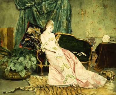 Een elegante dame door Rogelio Egusquiza