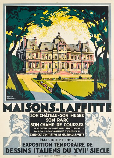 Reclameposter voor Maisons Laffitte door Roger Broders