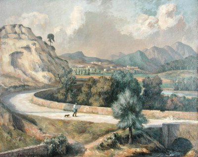 Italiaans landschap, ca. 1922-25 door Roger Eliot Fry