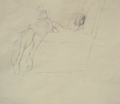 Nina Hamnett Lezend door Roger Eliot Fry
