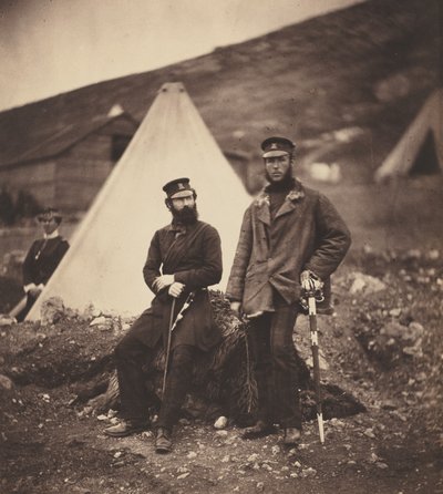 Kapitein Graham en Kapitein MacLeod, 42e Regiment door Roger Fenton