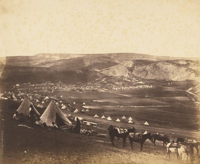 Cavaleriekamp, Balaklava door Roger Fenton