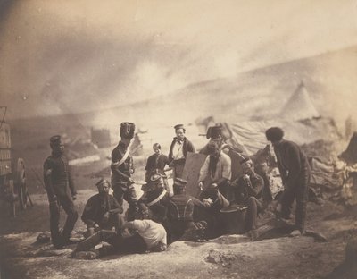 Kookhuis van de 8e Huzaren, 1855 door Roger Fenton