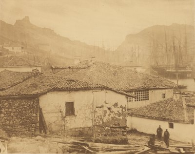 Huisjes in Balaklava door Roger Fenton