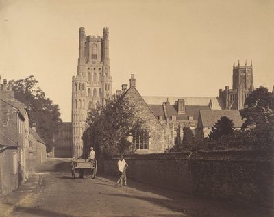 Ely Cathedral, vanaf de Grammar School door Roger Fenton