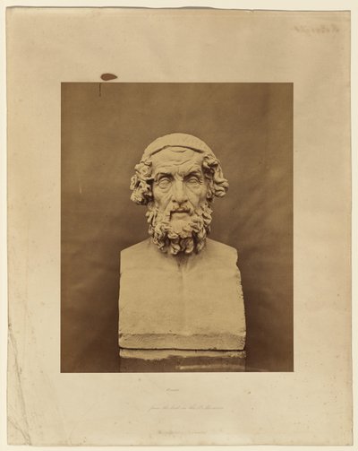 Homerus, naar de buste in het British Museum door Roger Fenton