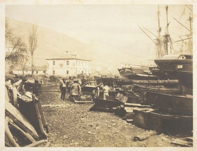 Landingsplaats, Ordnance Werf, Balaklava door Roger Fenton