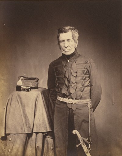 Luitenant-generaal Sir J. Burgoyne, G.C.B. door Roger Fenton