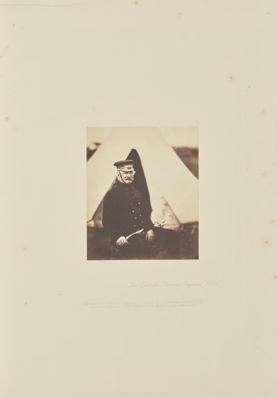 Luitenant-generaal Sir Richard England, K.C.B. door Roger Fenton