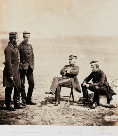 Generaal-majoor Henry William Barnard en Staf, uit een album van 52 foto