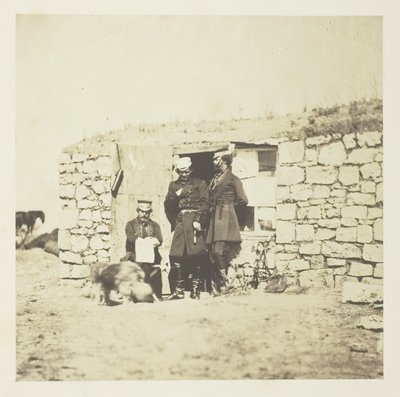 Officieren op de staf van luitenant-generaal Sir Richard England door Roger Fenton